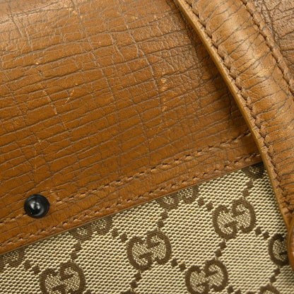 Gucci Bamboo Bullet Bag GG Canvas, BROWN, CANVAS, Shoulder bag