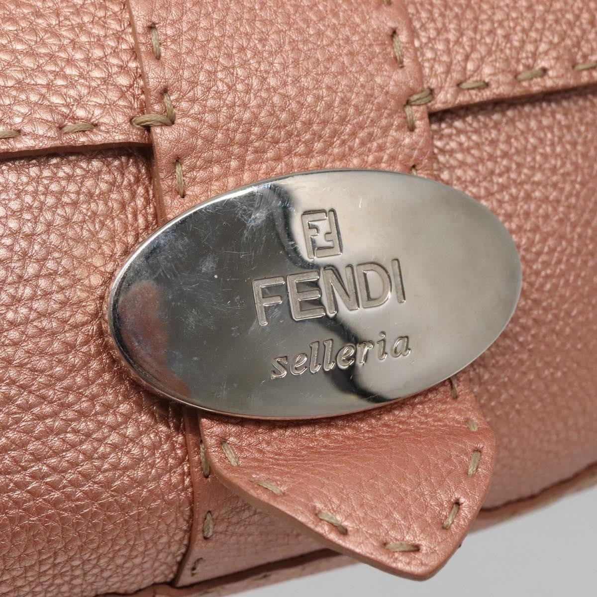 Fendi Vintage Selleria Flap Bag Leather, PINK, LEATHER, Shoulder bag