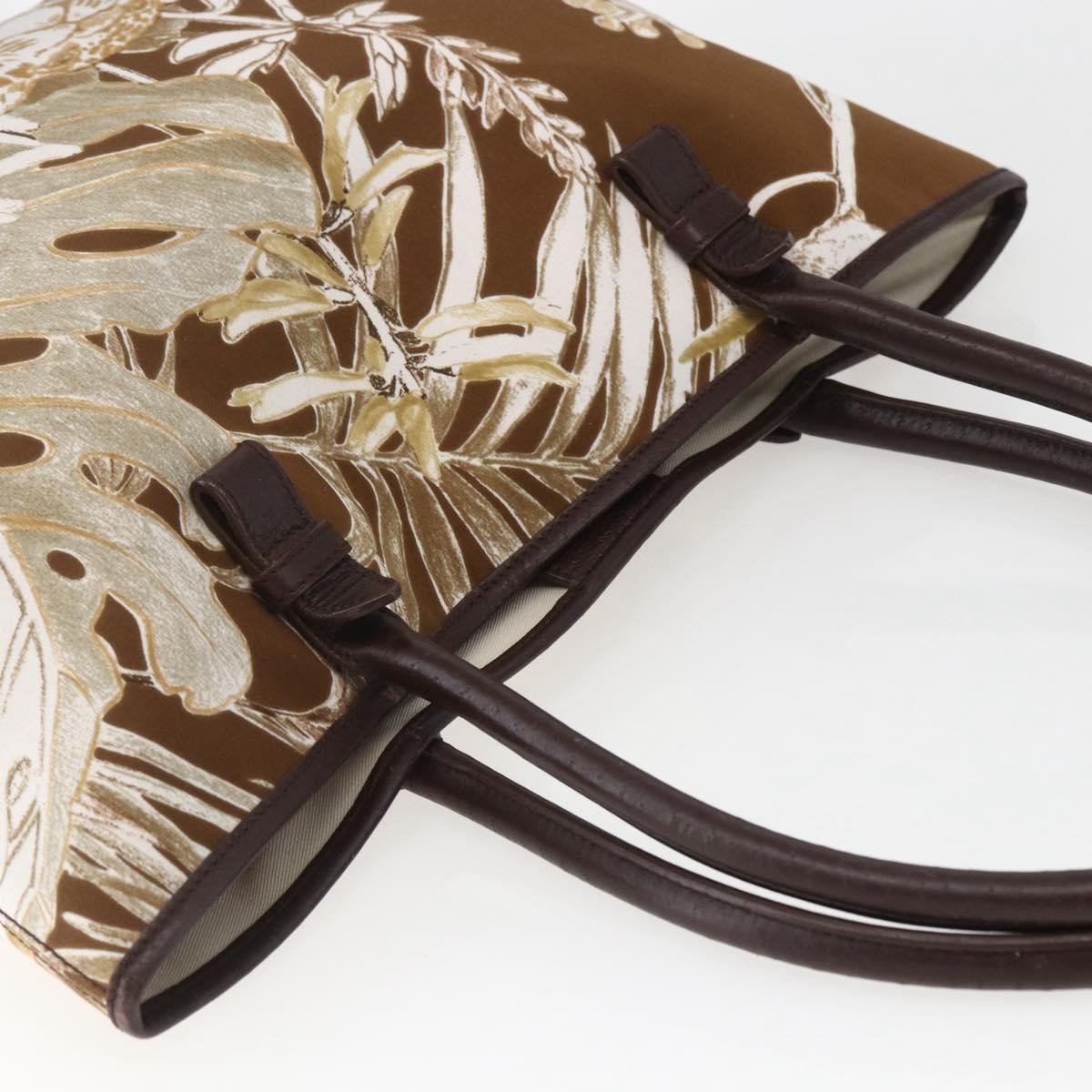 Salvatore Ferragamo Vintage Tote bag Canvas, BROWN, CANVAS, Tote bag