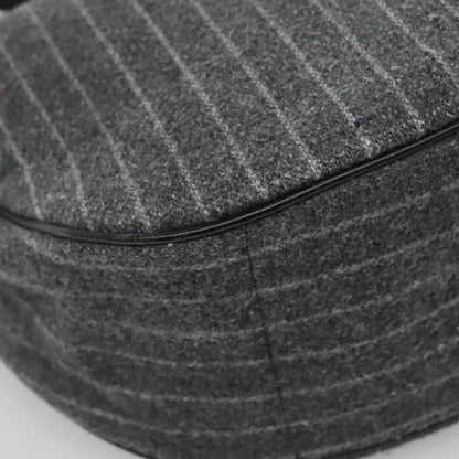 Burberry Black Label Shoulder bag Wool, GRAY, WOOL, Shoulder bag