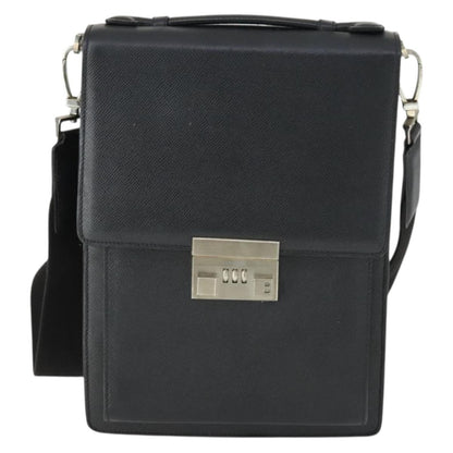 Bally Vintage Shoulder Bag Leather, BLACK, LEATHER, Shoulder bag