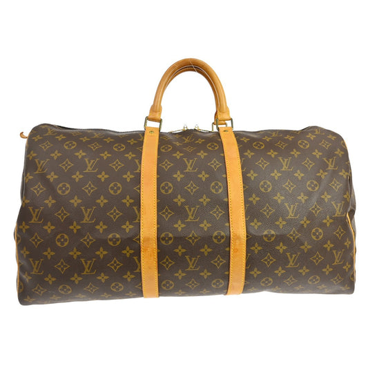 Louis Vuitton Keepall Bag Monogram Canvas, Brown, Canvas, Travel Bag