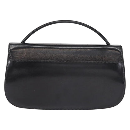 Prada Vintage Handbag Leather, BLACK, LEATHER, Handbag