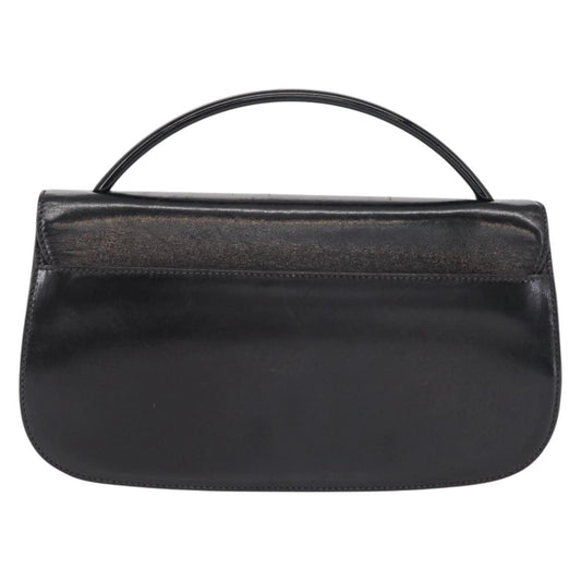 Prada Vintage Handbag Leather, BLACK, LEATHER, Handbag