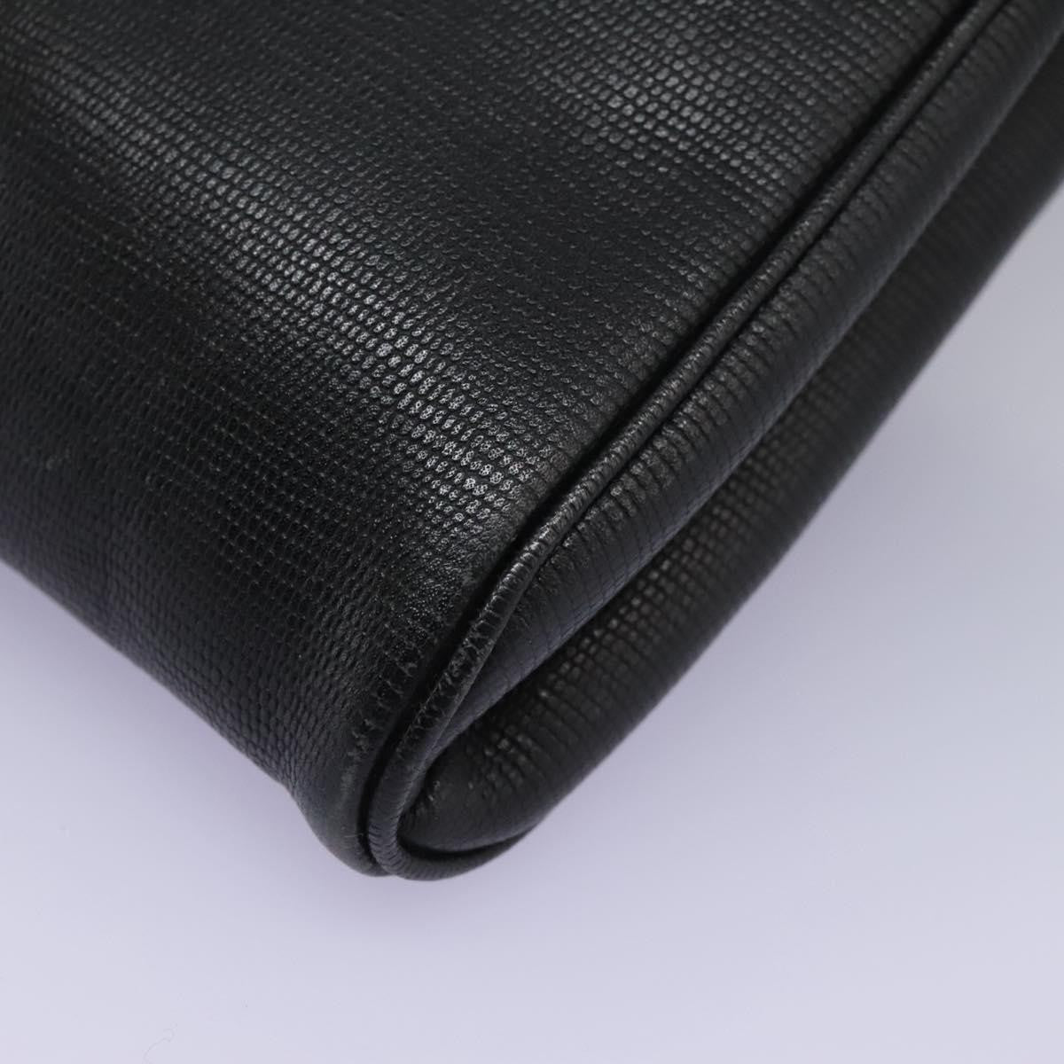 Celine Vintage Circle Logo Crossbody Bag Leather, BLACK, LEATHER, Crossbody bag