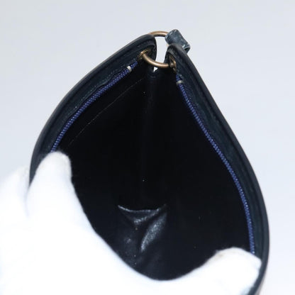 Christian Dior Vintage Trotter Shoulder Bag Canvas, NAVY, CANVAS, Shoulder bag