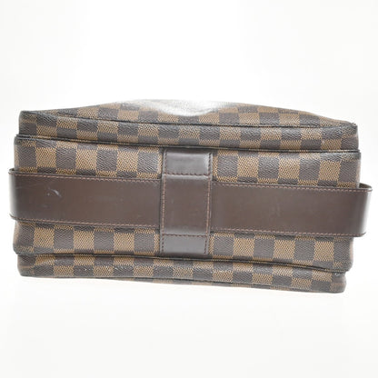Louis Vuitton Naviglio Handbag Damier, BROWN, CANVAS, Shoulder bag
