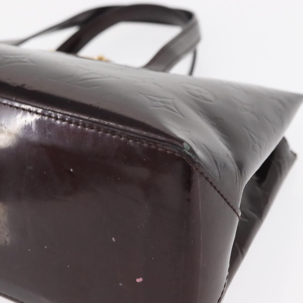 Louis Vuitton Wilshire Handbag Monogram Vernis, BURGUNDY, PATENT_LEATHER, Tote bag
