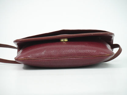 cartier Must de Cartier Shoulder Bag Leather, BURGUNDY, LEATHER, Shoulder bag