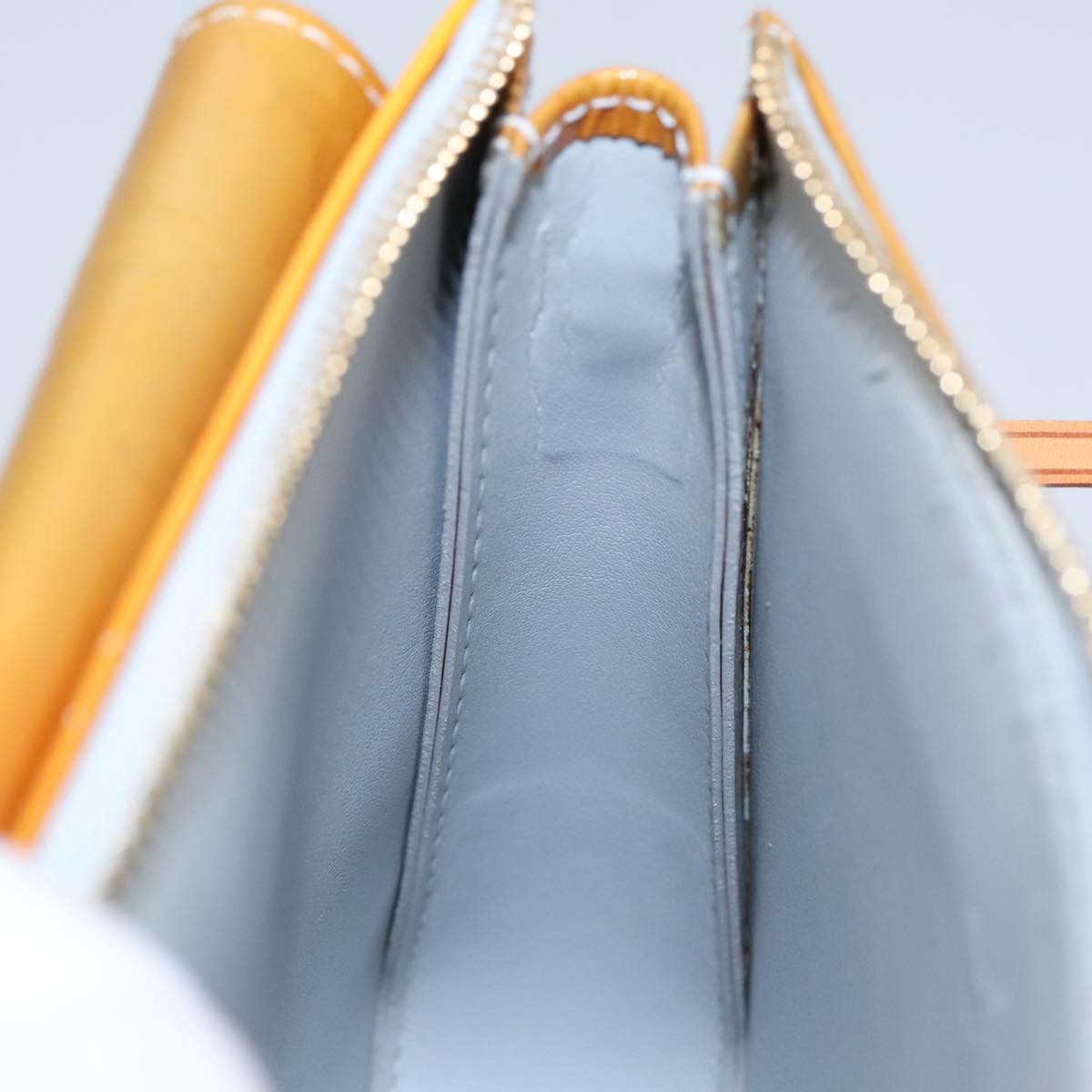 Louis Vuitton Pochette Mott Patent leather, YELLOW, PATENT_LEATHER, Clutche & pouche