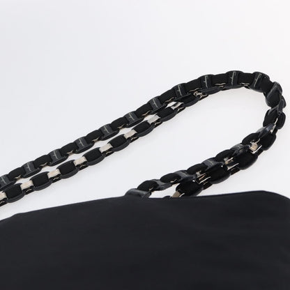 Salvatore Ferragamo Vintage Shoulder Bag Canvas, BLACK, CANVAS, Shoulder bag