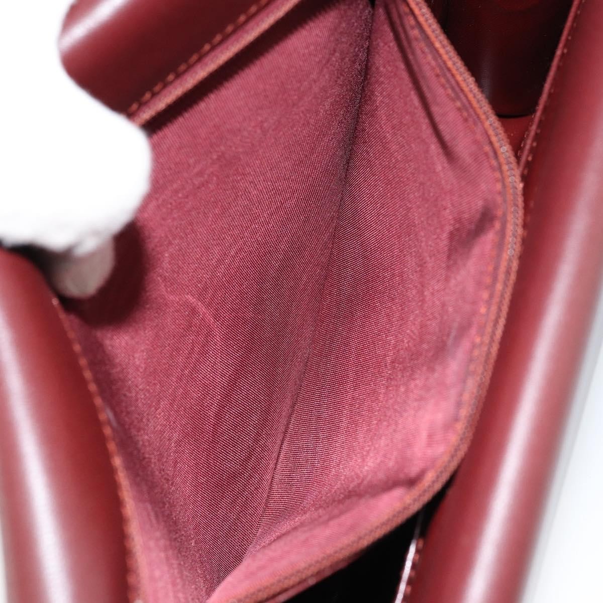 cartier Must de Cartier Shoulder Bag Leather, BURGUNDY, LEATHER, Shoulder bag