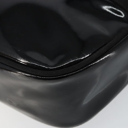 Salvatore Ferragamo Vala Shoulder Bag Patent Leather, BLACK, PATENT_LEATHER, Shoulder bag