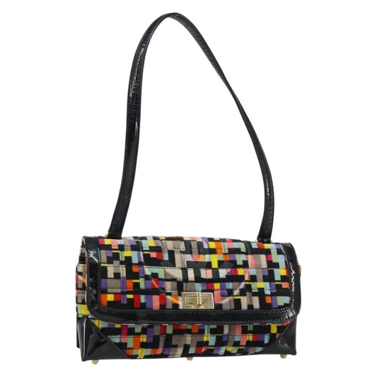 Chanel Vintage Reissue Flap Handbag Multicolor Quilted Velvet with Patent, MULTICOLOUR, VELVET, Shoulder bag