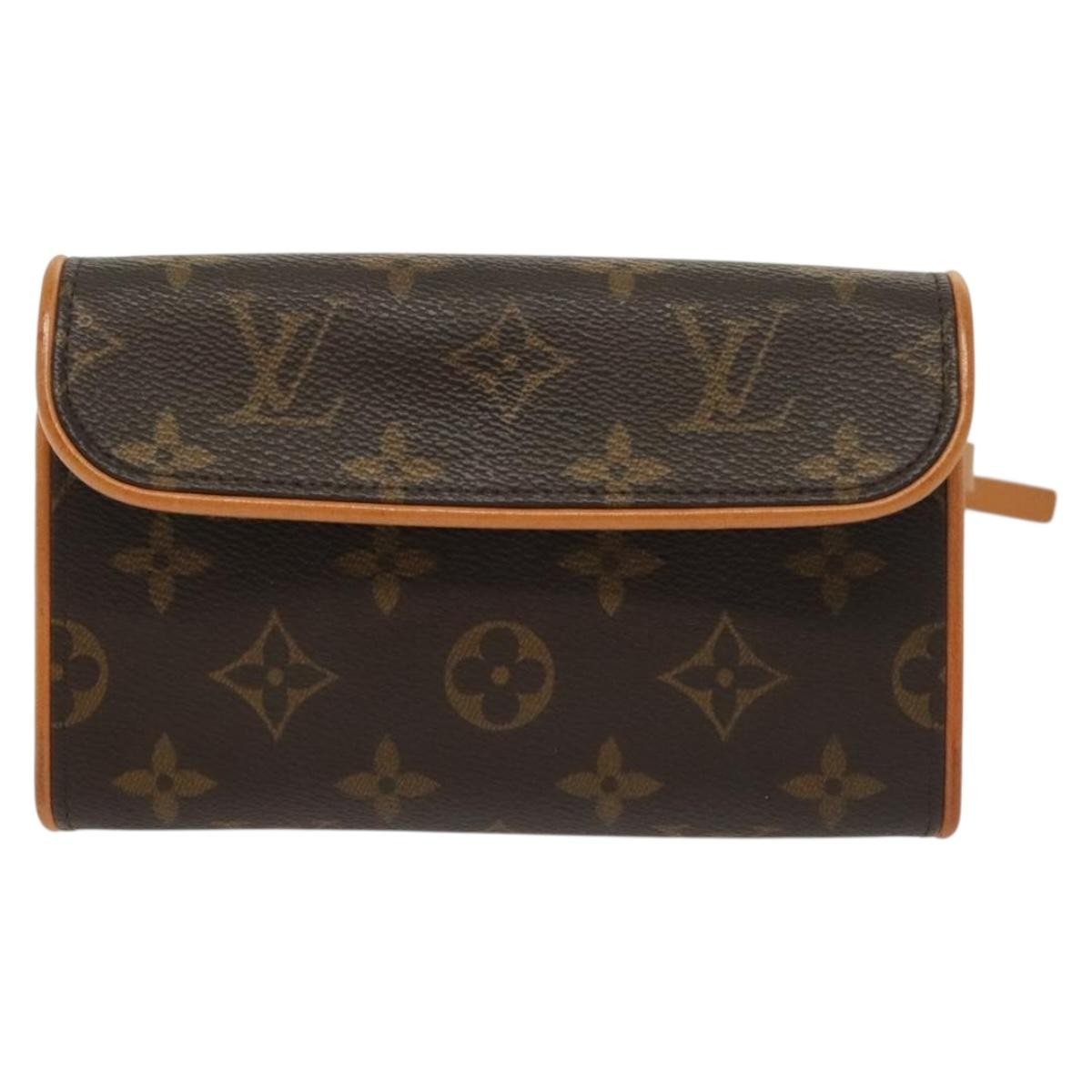 Louis Vuitton Florentine Waist Bag Monogram Canvas, BROWN, CANVAS, Clutche & pouche