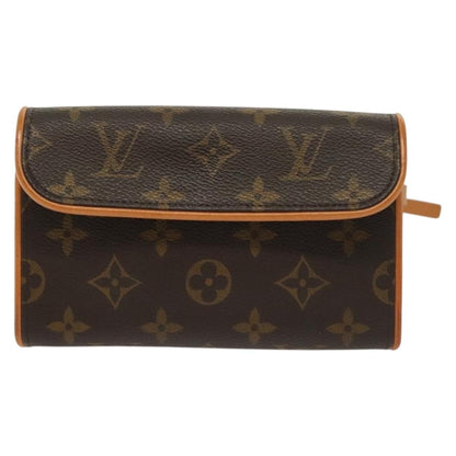 Louis Vuitton Florentine Waist Bag Monogram Canvas, BROWN, CANVAS, Clutche & pouche