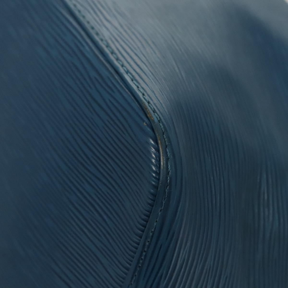 Louis Vuitton Petit Noe Handbag Epi Leather, BLUE, LEATHER, Shoulder bag