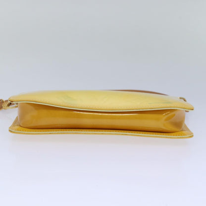 Louis Vuitton Lexington Pochette Monogram Vernis, YELLOW, PATENT_LEATHER, Clutche & pouche