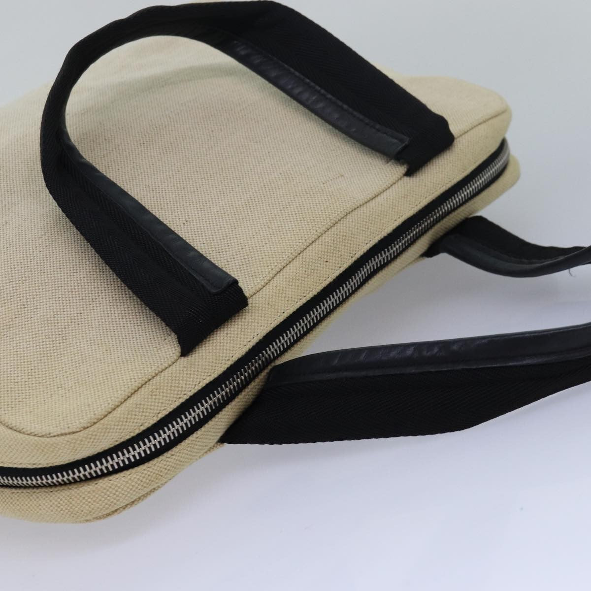 Prada Vintage Handbag Canvas, BEIGE, CANVAS, Handbag