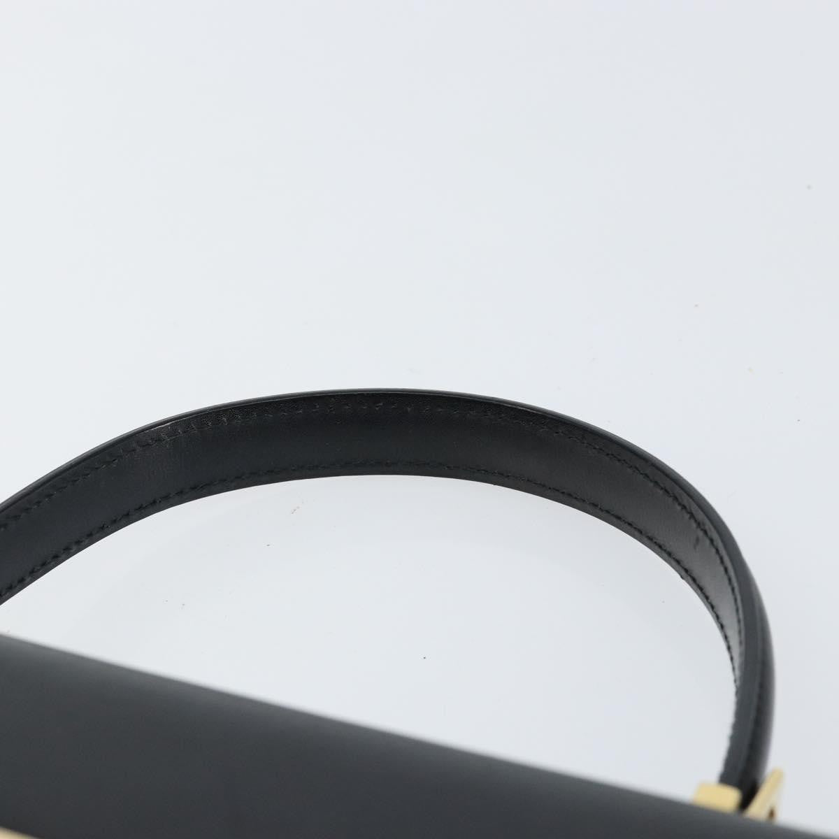 Salvatore Ferragamo Convertible Top Handle Bag Leather, BLACK, LEATHER, Handbag