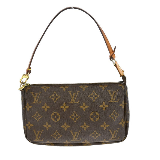 Louis Vuitton Pochette Accessoires NM Monogram Canvas, BROWN, CANVAS, Clutche & pouche