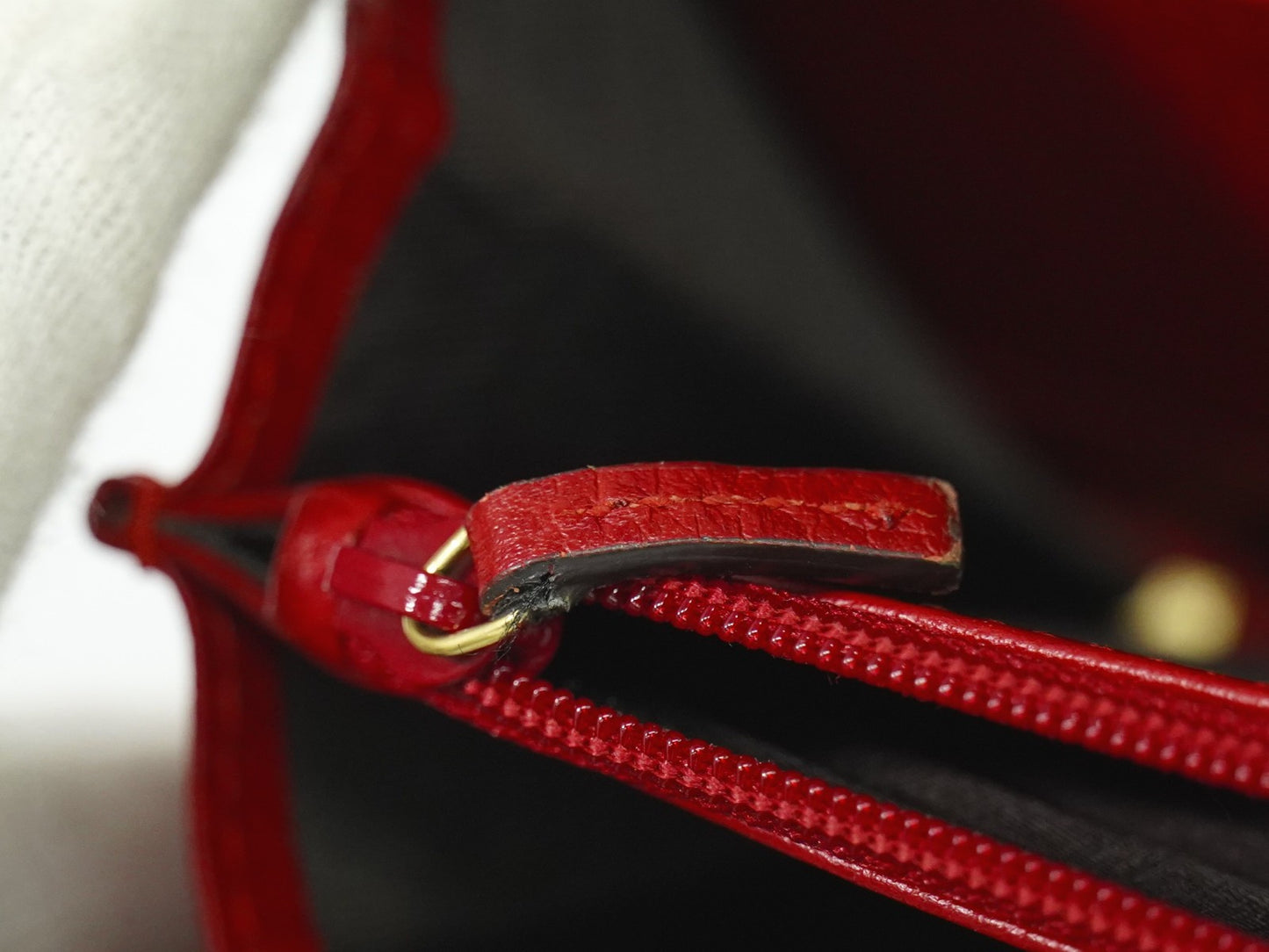 Gucci GG Marmont Zip Around Wallet Leather, RED, LEATHER, Wallets