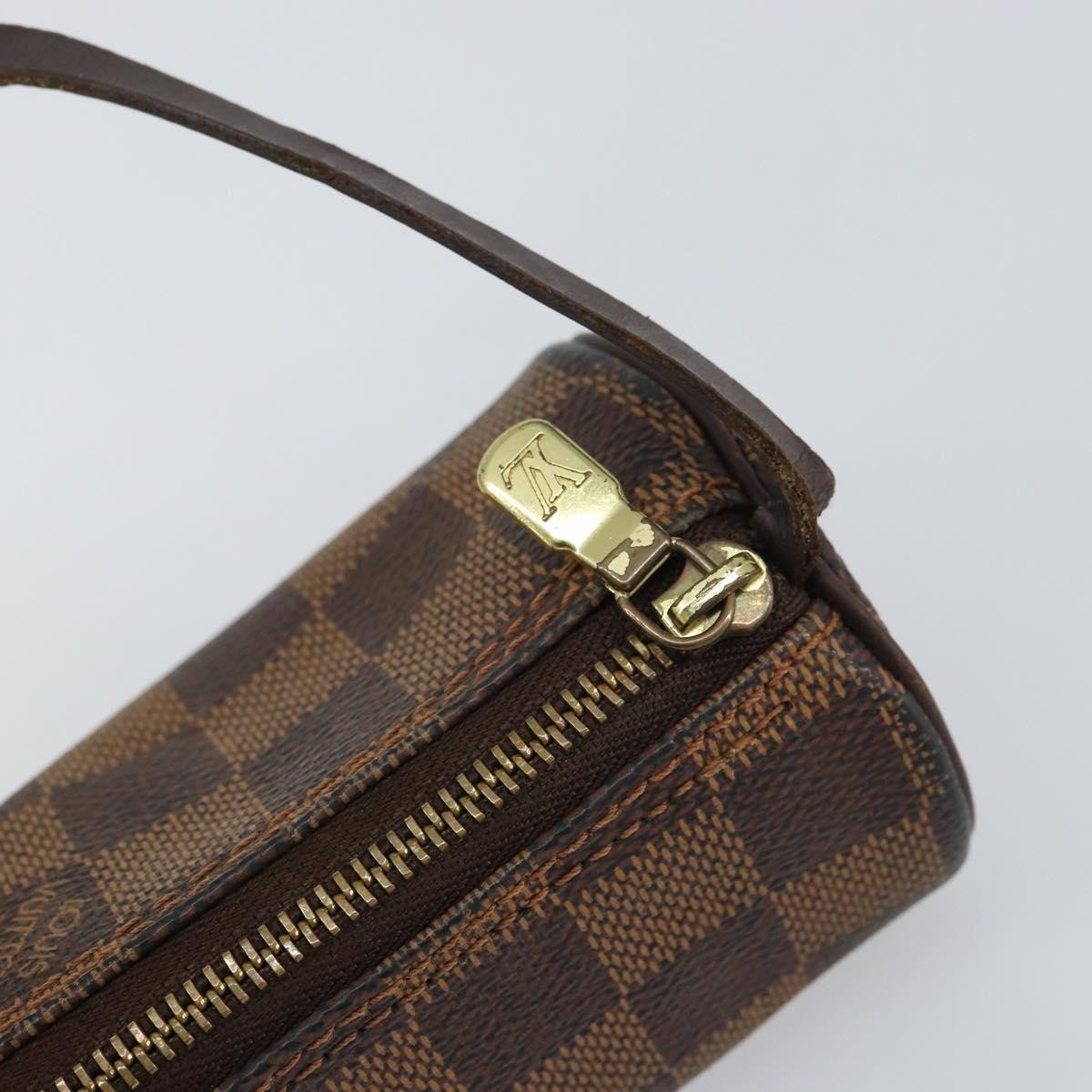 Louis Vuitton Papillon Pochette Damier, BROWN, CANVAS, Clutche & pouche