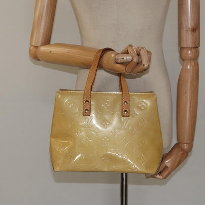Louis Vuitton Reade Handbag Monogram Vernis, BEIGE, PATENT_LEATHER, Handbag