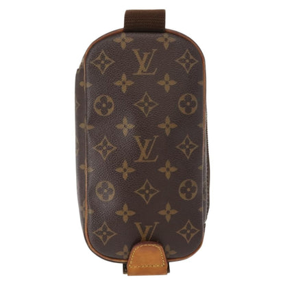 Louis Vuitton Pochette Gange Monogram Canvas, BROWN, CANVAS, Shoulder bag