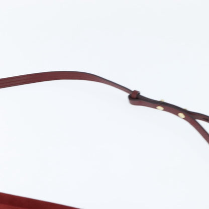 Chloe Faye Shoulder Bag Leather and Suede, RED, SUEDE, Shoulder bag