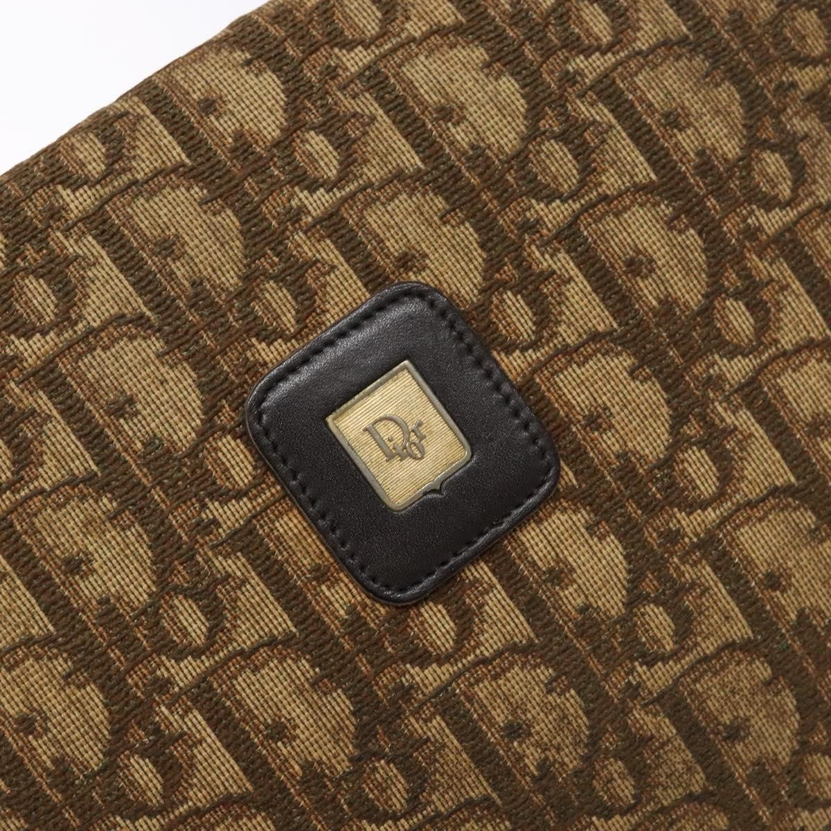 Christian Dior Vintage Trotter Pouch Diorissimo Canvas, BROWN, CANVAS, Clutche & pouche
