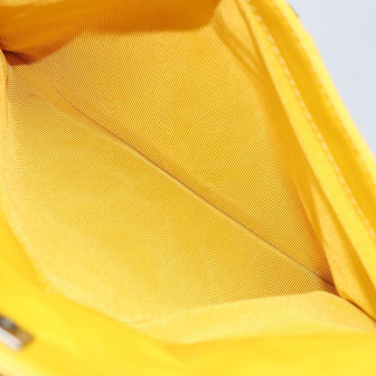 Chanel Vintage CC Resin Pocket Tote Quilted Leather, YELLOW, LEATHER, Tote bag