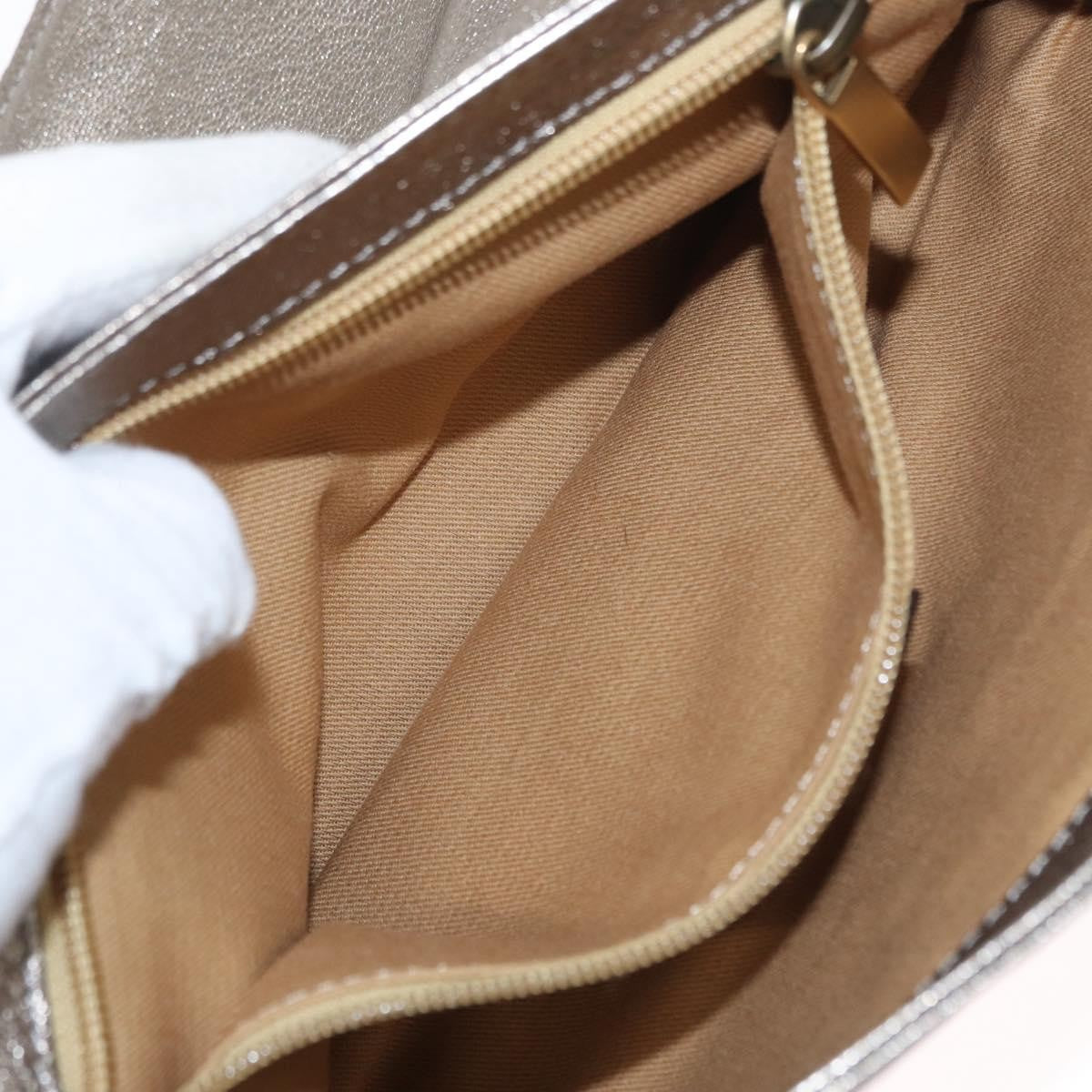 Salvatore Ferragamo Gancini Shoulder Bag Leather, SILVER, LEATHER, Shoulder bag