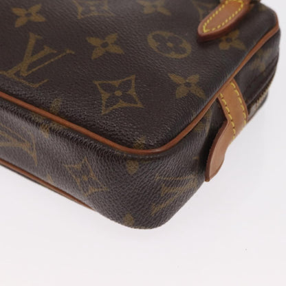 Louis Vuitton Pochette Marly Bandouliere Bag Monogram Canvas, BROWN, CANVAS, Shoulder bag