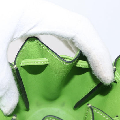 Hermes Vespa Pouch Leather, GREEN, LEATHER, Clutche & pouche