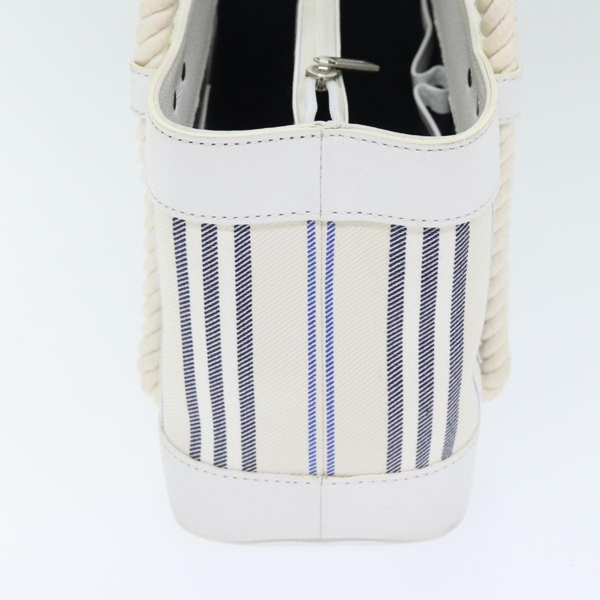 Burberry Vintage Handbag Canvas, WHITE, CANVAS, Handbag