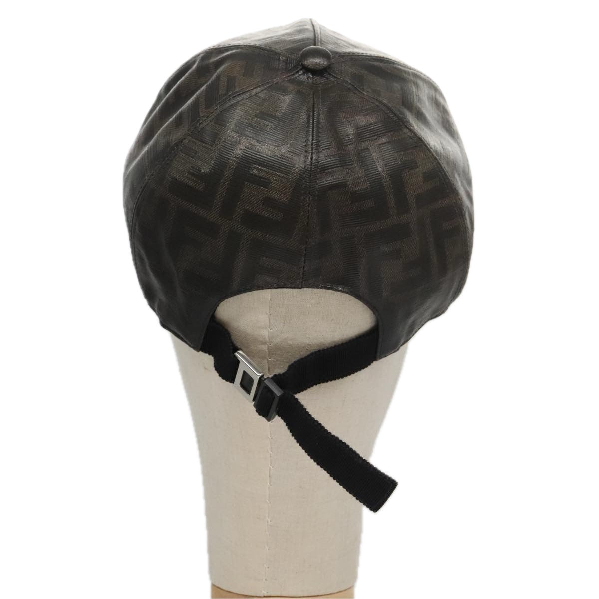 Fendi Logo Baseball Cap Zucca Canvas, BLACK, CANVAS, Head accessory