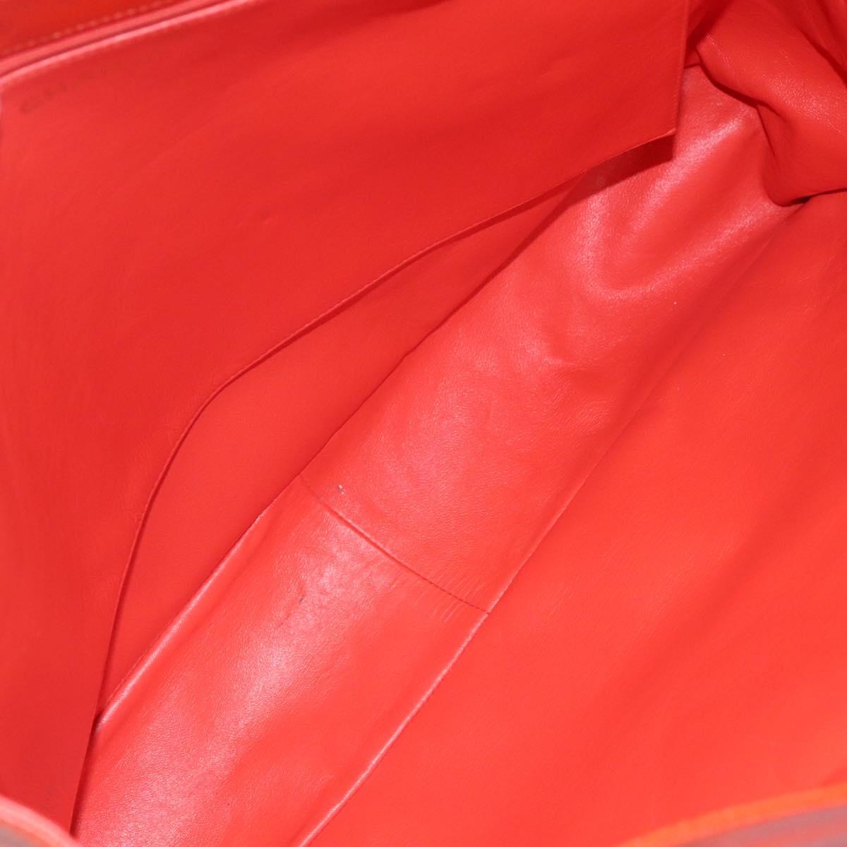 Chanel Grand Shopping Tote Quilted Calfskin, ORANGE, LEATHER, Tote bag