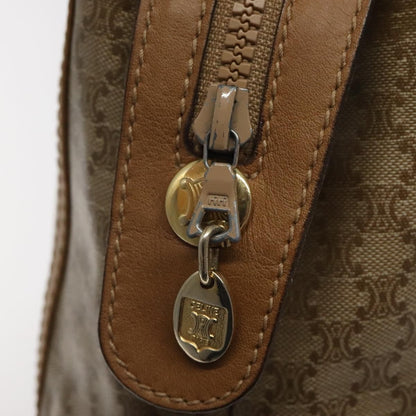 Celine Macadam Handbag Macadam with leather, BEIGE, CANVAS, Handbag