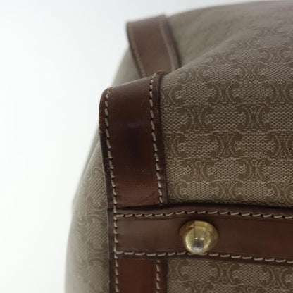 Celine Vintage Macadam Boston bag Canvas, BEIGE, CANVAS, Travel bag