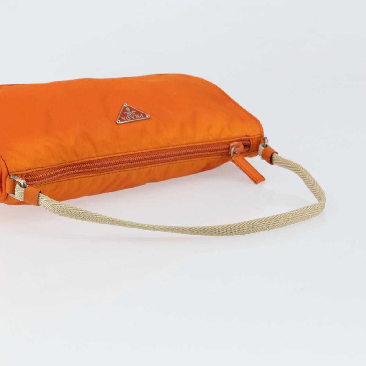 Prada Pochette Shoulder Bag Tessuto, ORANGE, NYLON, Clutche & pouche