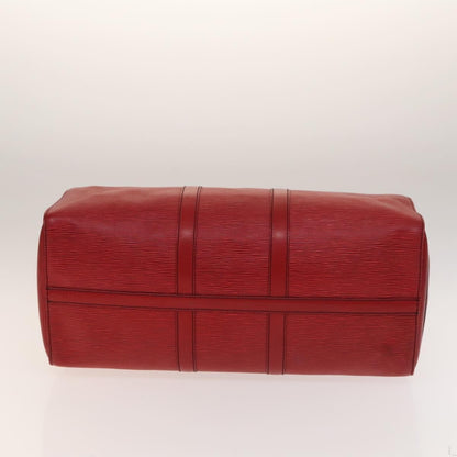Louis Vuitton Keepall Bag Epi Leather, RED, LEATHER, Travel bag