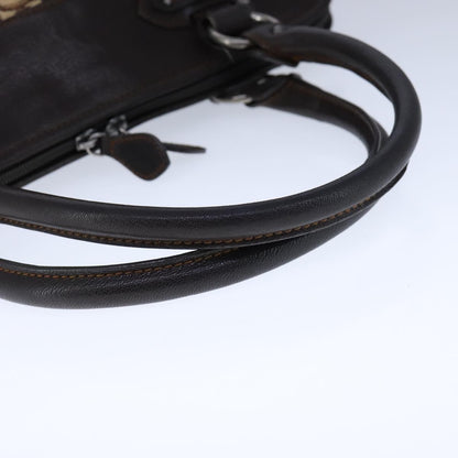 Christian Dior Vintage Trotter Handbag Canvas, BROWN, CANVAS, Handbag