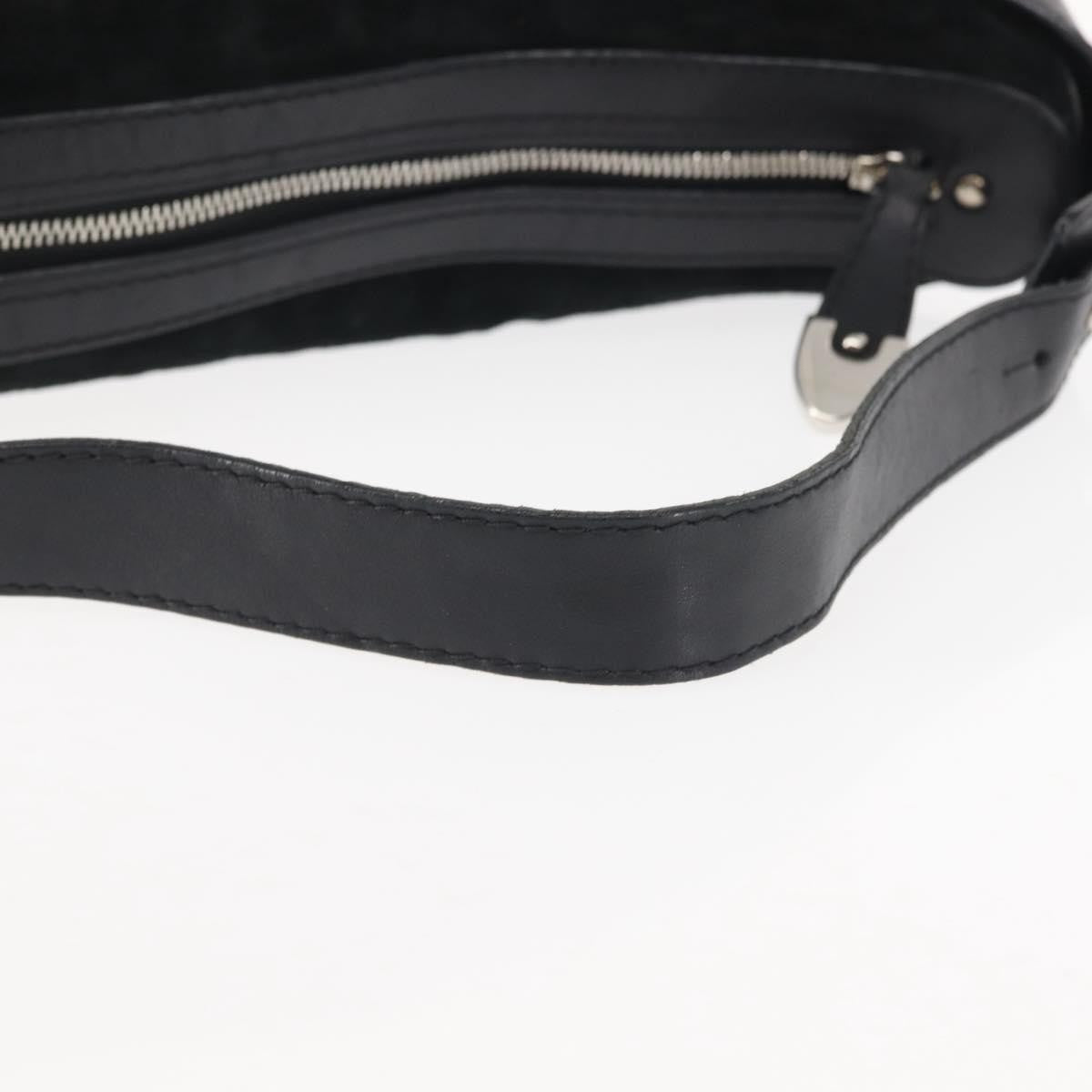 Bally Vintage Shoulder Bag Suede, BLACK, SUEDE, Shoulder bag