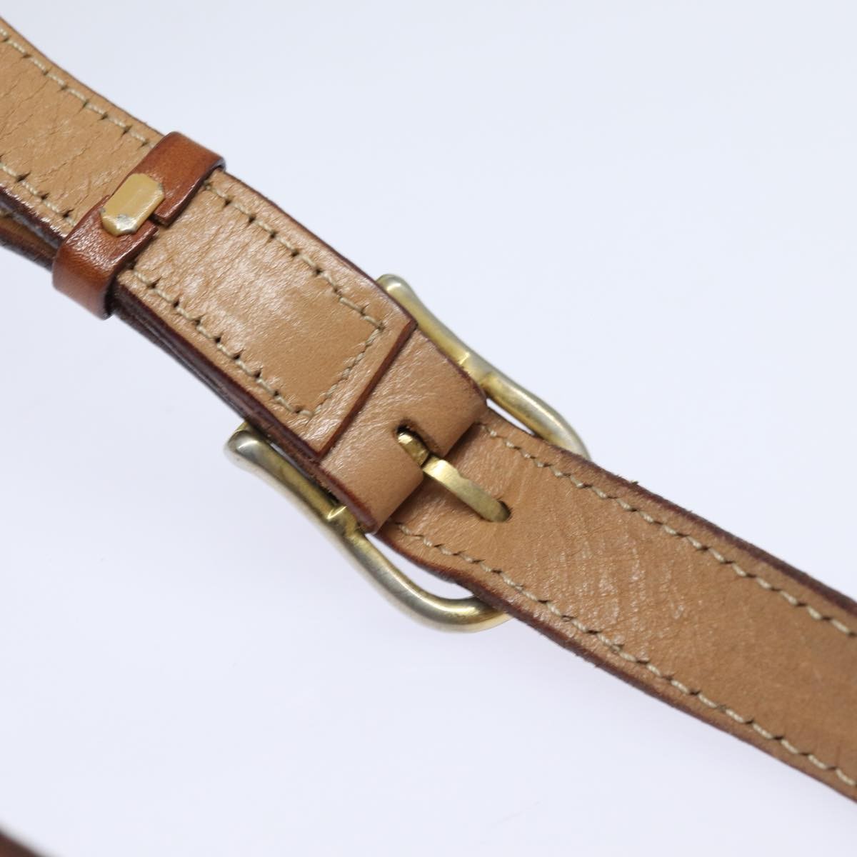 Celine Macadam Shoulder Bag PVC Leather, BROWN, CANVAS, Shoulder bag