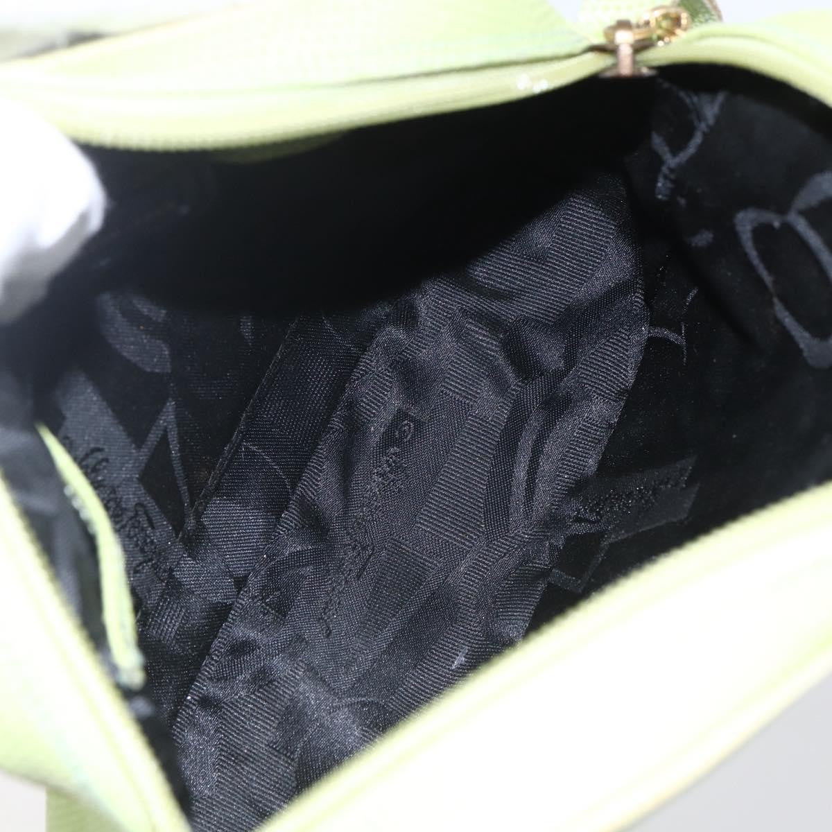 Salvatore Ferragamo Vara Bow camera Shoulder Bag Leather, GREEN, LEATHER, Shoulder bag