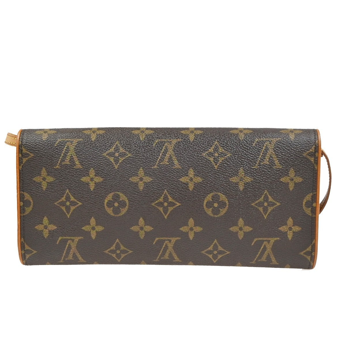 Louis Vuitton Twin Handbag Monogram Canvas, Brown, Canvas, Clutch
