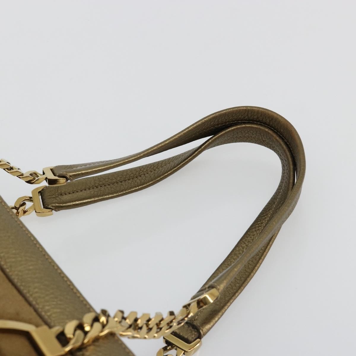 cartier Chain Ladonia Shoulder Bag Leather, Gold, Suede, Tote Bag