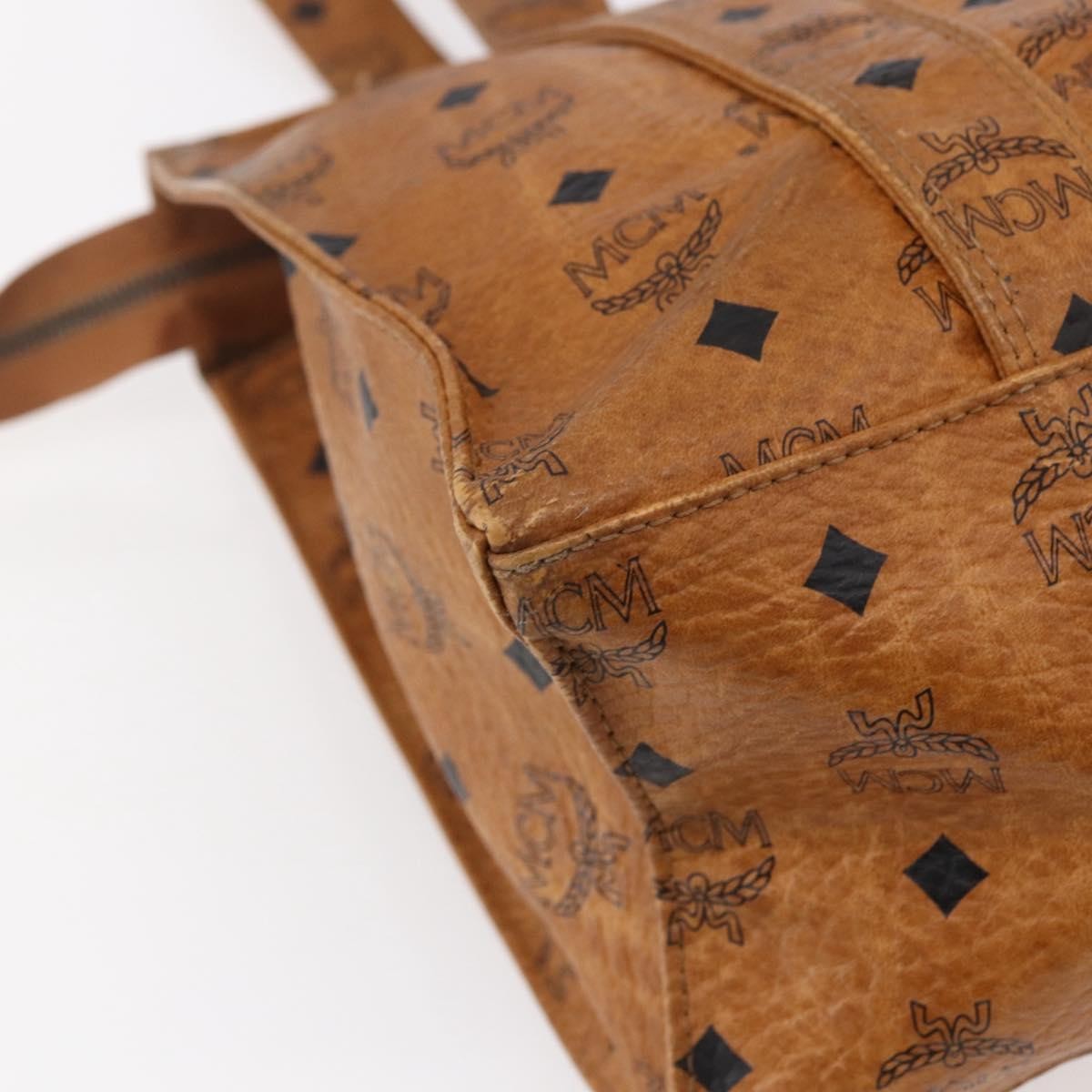 MCM Vintage Visetos Tote bag Canvas, BROWN, CANVAS, Tote bag