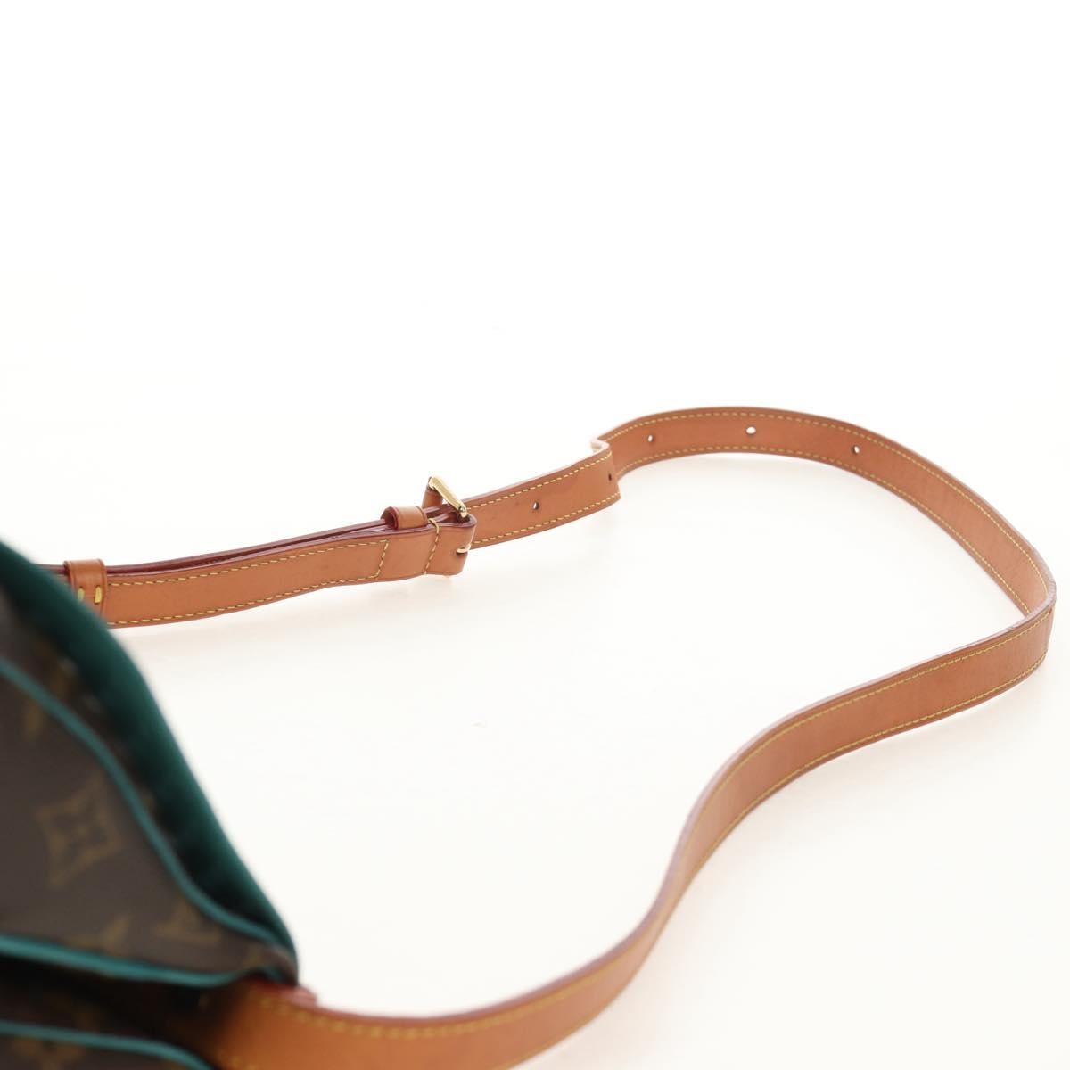 Louis Vuitton Flore Saumur Handbag Perforated Monogram Canvas, BROWN, CANVAS, Shoulder bag